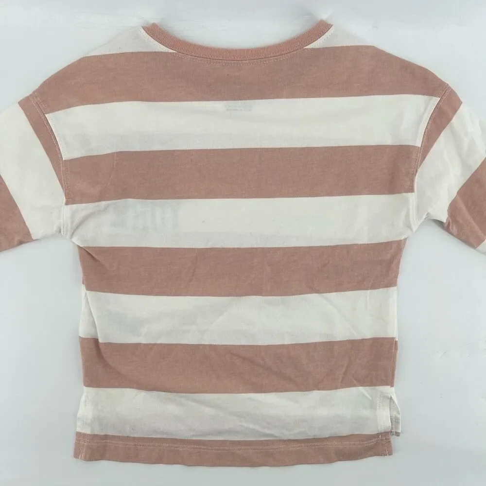 Carter’s Girl’s New York City Pink White Striped Long Sleeve Top Size 5
